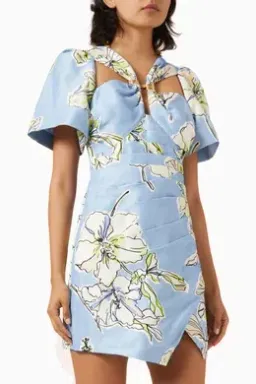 AJE PRESENCE TWISTED MINI DRESS SIZE 16 for rent on The Volte - image 1