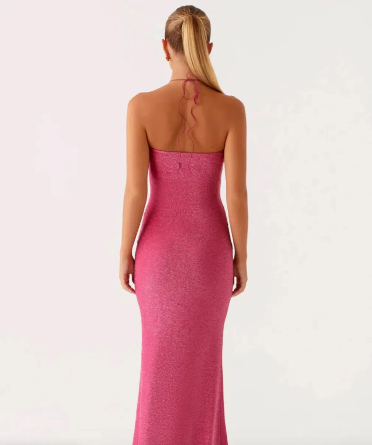 Lorenzo Maxi Dress - Raspberry - Image 2