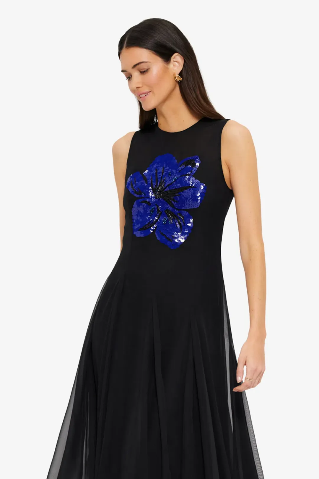 Leo Lin Linnea Embellished Maxi Dress | Size 8 for rent on The Volte - main image