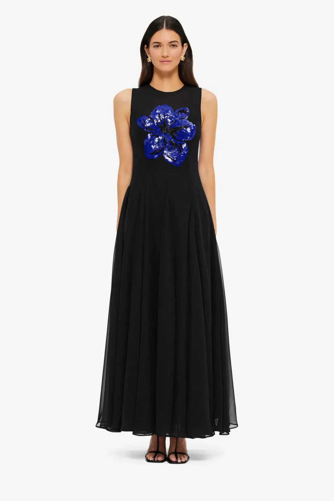 Leo Lin Linnea Embellished Maxi Dress | Size 8 for rent on The Volte - main image