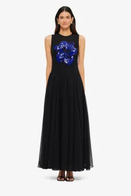 Leo Lin Linnea Embellished Maxi Dress | Size 8 for rent on The Volte - image 3