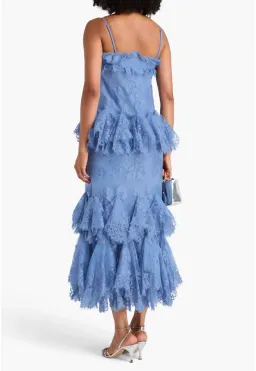 Zimmermann Eden Lace Handkerchief Dress Blue Size 1/AU10 for rent on The Volte - image 4