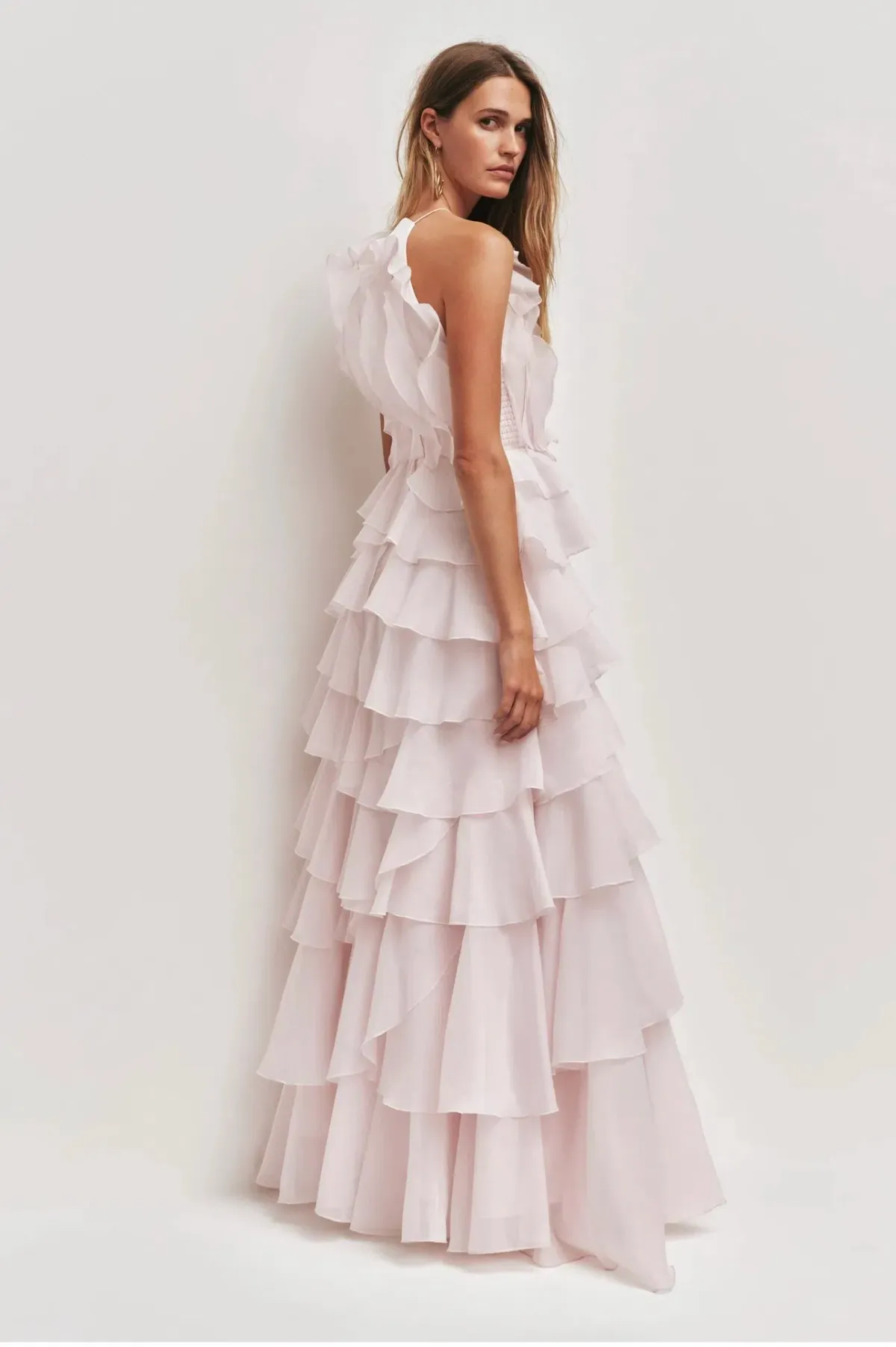 Aje Cleo Gown in Pastel Pink Size 10 - Image 3