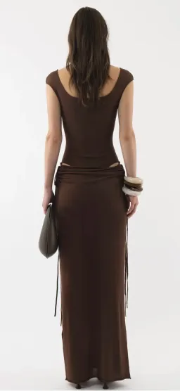 Arakii Draped Cut Out Dress for rent on The Volte - image 1