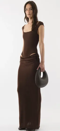 Arakii Draped Cut Out Dress for rent on The Volte - image 2