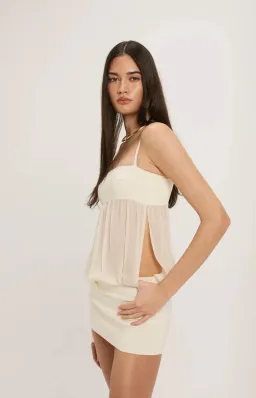 Ance Gria Romeo Mini in Cream Size XS for rent on The Volte - image 3