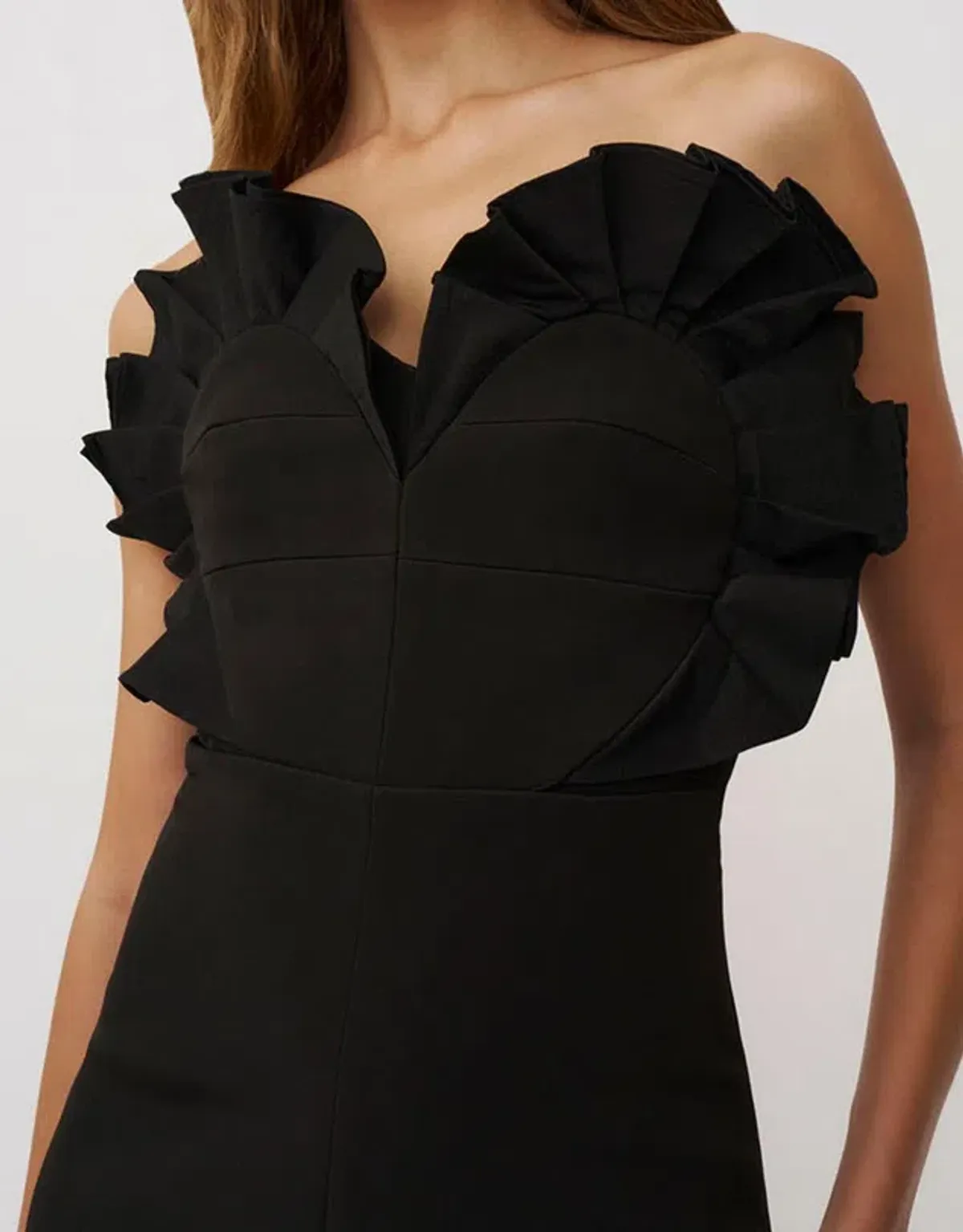 BY JOHNNY Anais Structured Strapless Dress Gown | Size 10 - Image 4