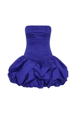 Aje - Violette Bubble Hem Mini Dress in Cobalt - Size 10 for rent on The Volte - image 2