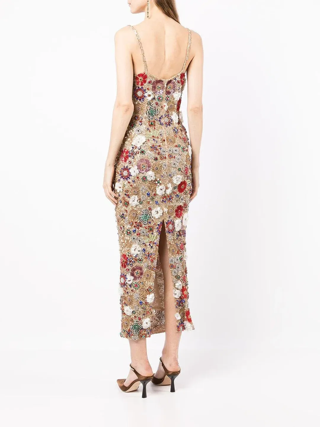 Rachel Gilbert Francesca Gown Gold Size 2/AU10 for rent on The Volte - main image