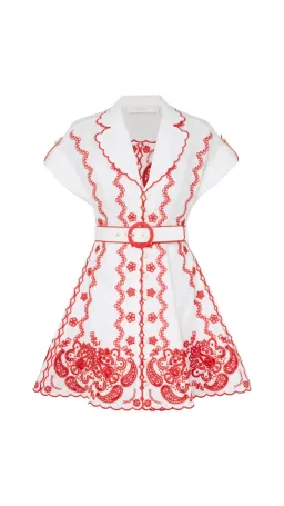 Zimmermann Lucky Embroidered Mini Dress Size 0 (8) for rent on The Volte - image 1