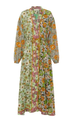 Alemais Orange Blossom Spliced Midi Dress Size 12 for rent on The Volte - image 5