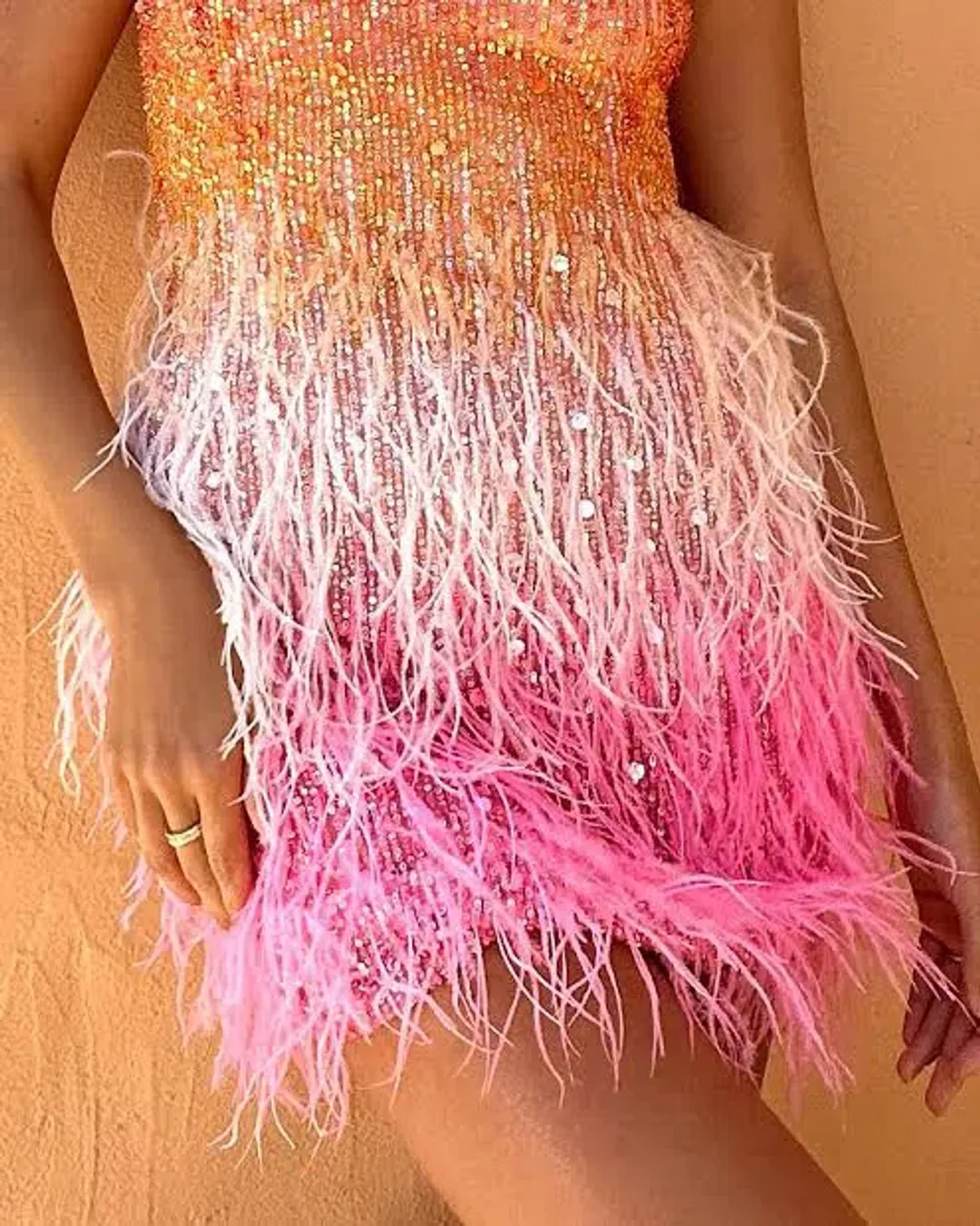 Nadine Merabi Cassie Sunset dress size M (12) for rent on The Volte - main image