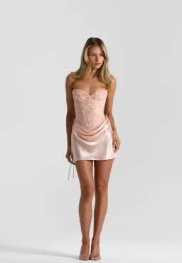 natalie rolt, Verity corset & Evelyn mini, size 8, pink for rent on The Volte - image 1