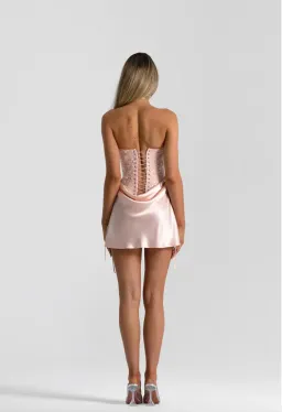 natalie rolt, Verity corset & Evelyn mini, size 8, pink for rent on The Volte - image 3