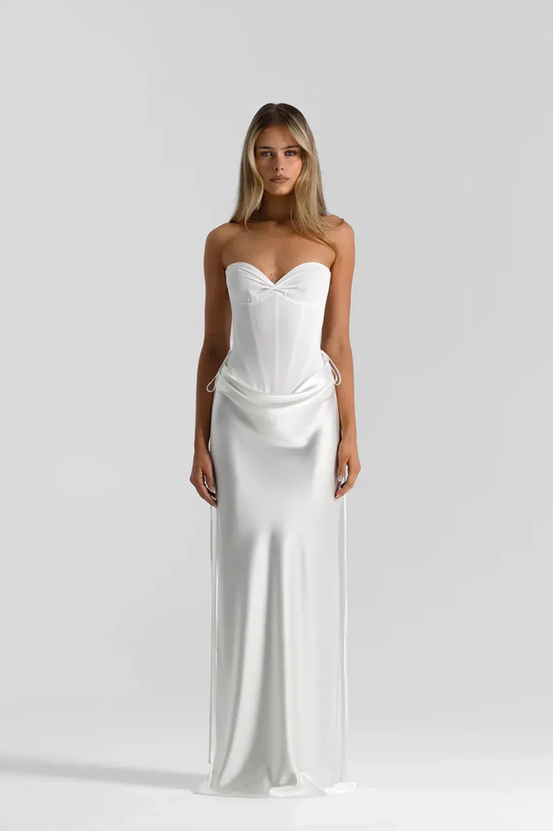 natalie rolt, Verity corset & Evelyn skirt, white, size 8 for rent on The Volte - main image