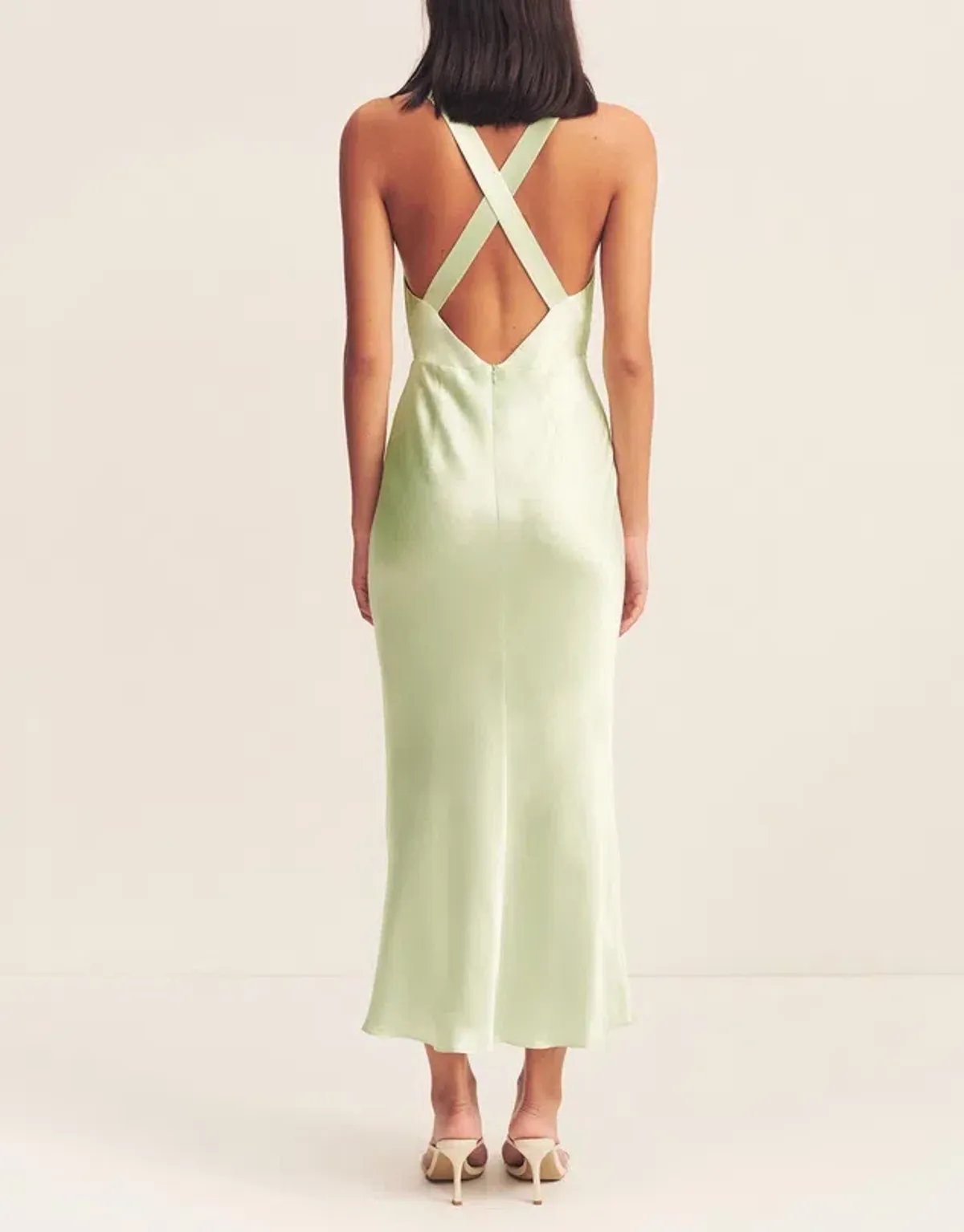 Shona Joy LA Lune Plunged Cross Back Midi Dress - Image 2