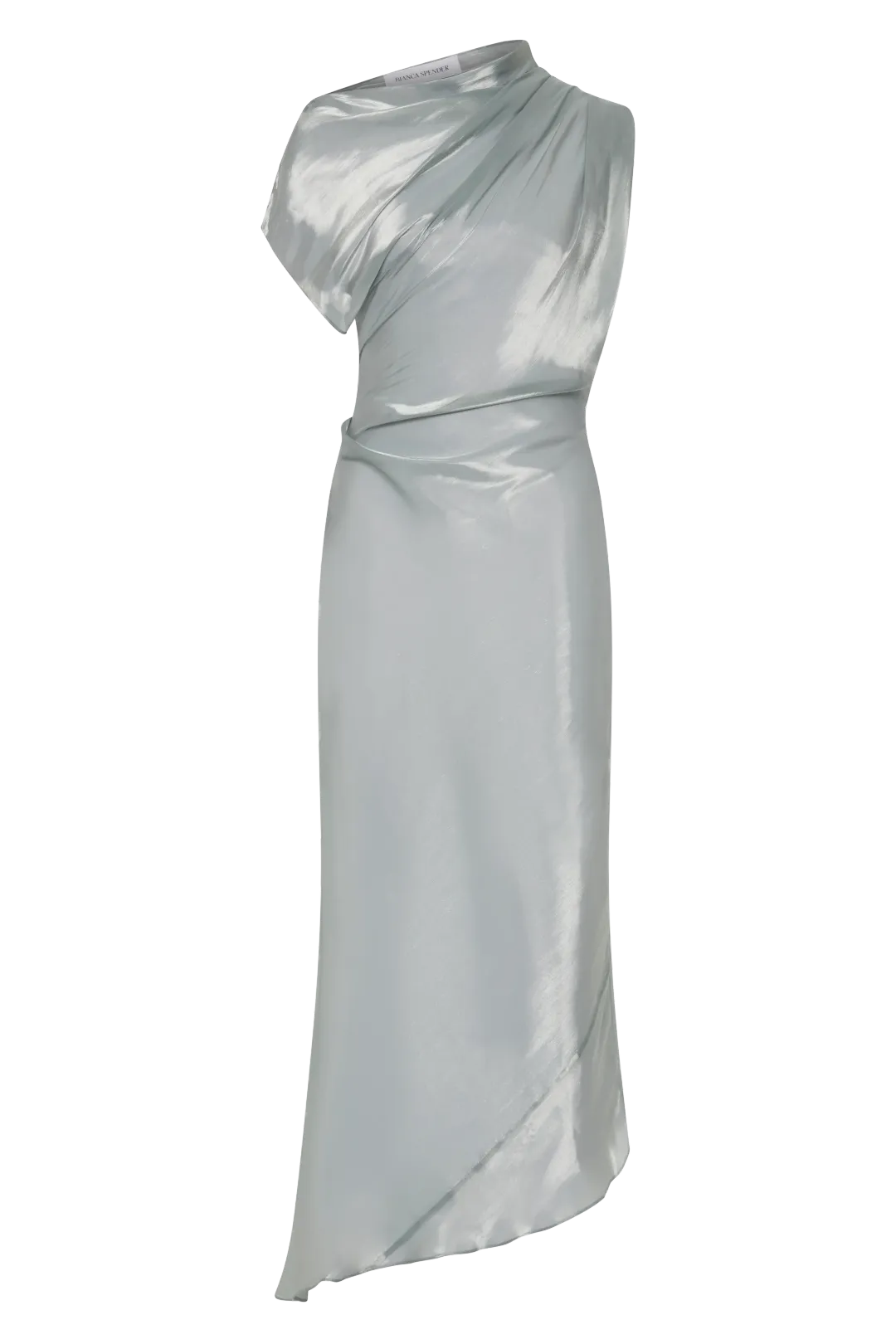 Bianca Spender Liquid Organza Decode Dress Blue Size 10 for rent on The Volte - main image