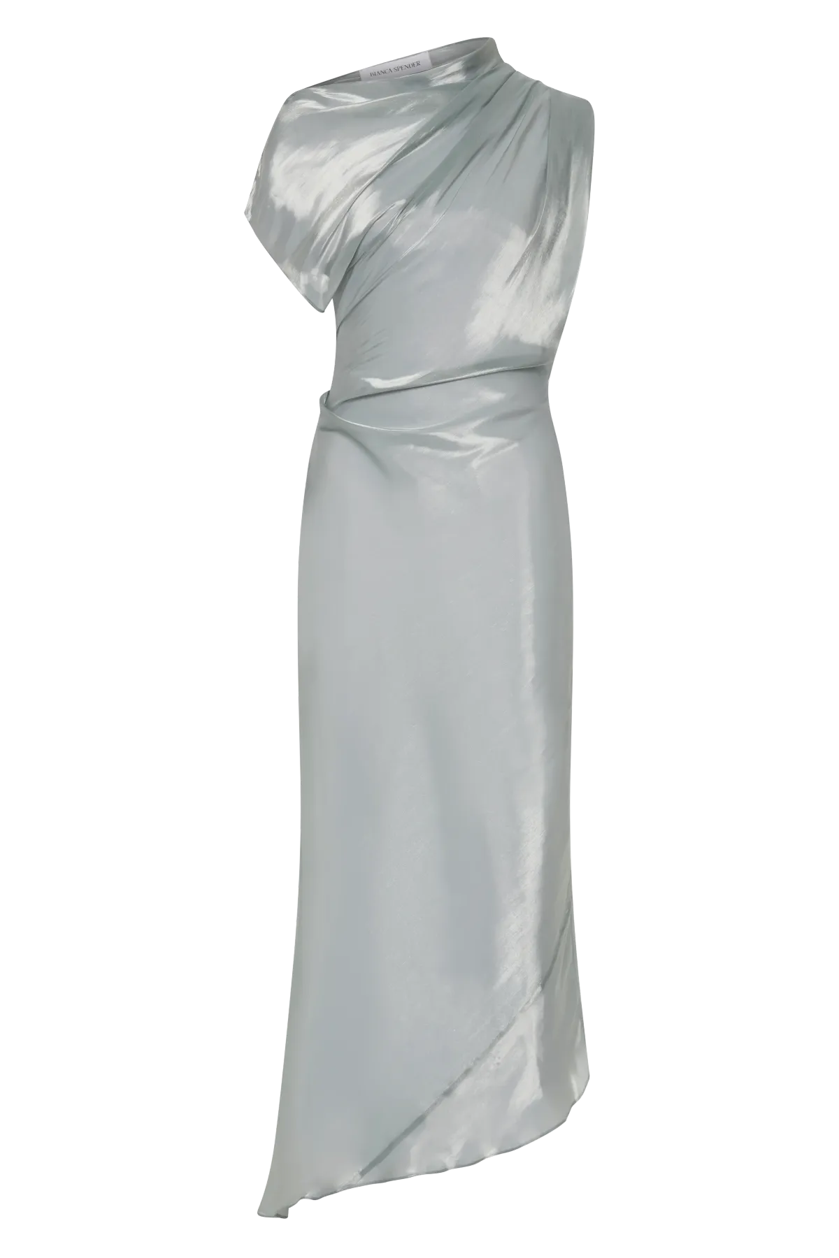 Bianca Spender Liquid Organza Decode Dress Blue Size 10 - Image 8