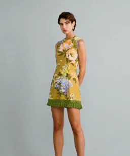 Lovaan Studios Mathilda Mini Yellow/Floral Size 8 for rent on The Volte - image 2