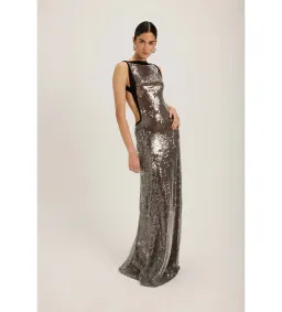 Ance Gria Jacqueline Gown in Silver Size AU8 for rent on The Volte - image 1