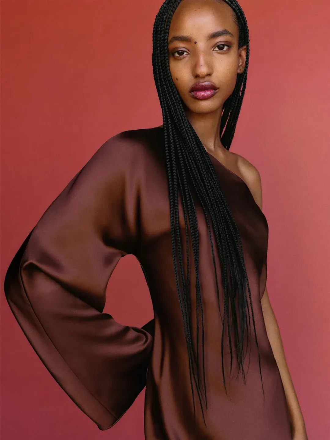 Reformation Omari Silk Dress for rent on The Volte - main image