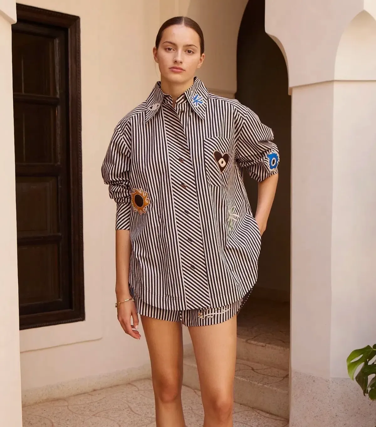 Sirocco Embroidered Shirt & shorts - Image 1
