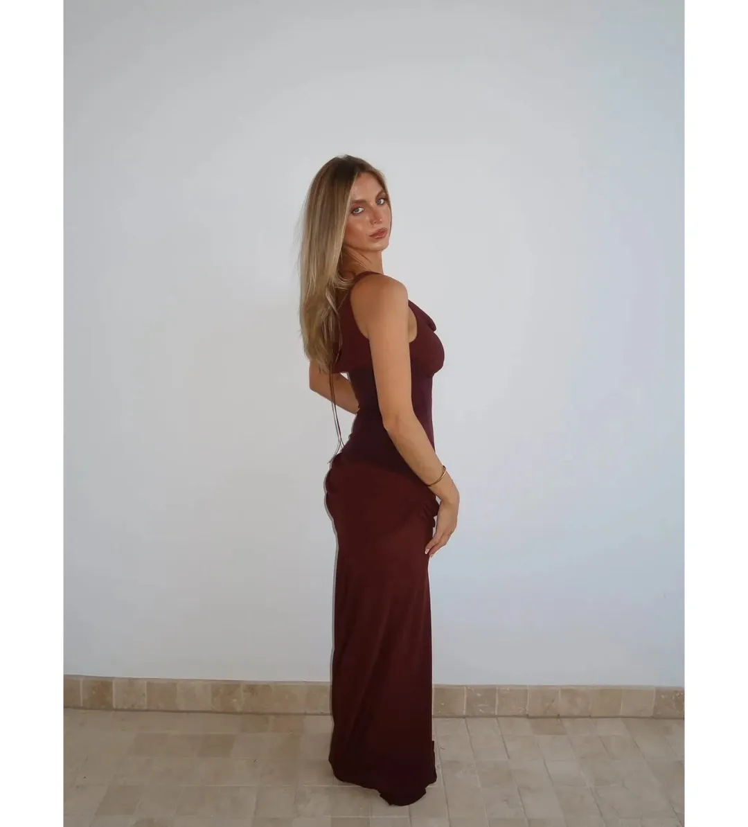 Natalie Rolt Cadence Gown Espresso Size 0 AU 6 for rent on The Volte - main image