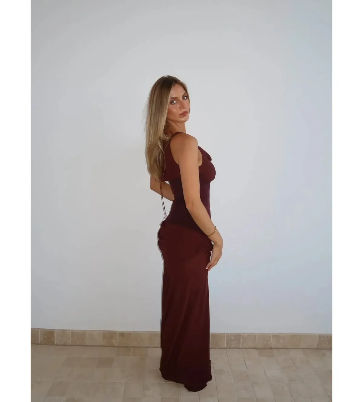 Natalie Rolt Cadence Gown Espresso Size 0 AU 6 - Image 3