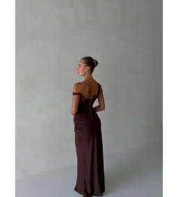 Natalie Rolt Cadence Gown Espresso Size 0 AU 6 for rent on The Volte - image 4