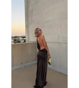 Natalie Rolt Gabi Gown Espresso Size 2 AU 10 for rent on The Volte - image 4