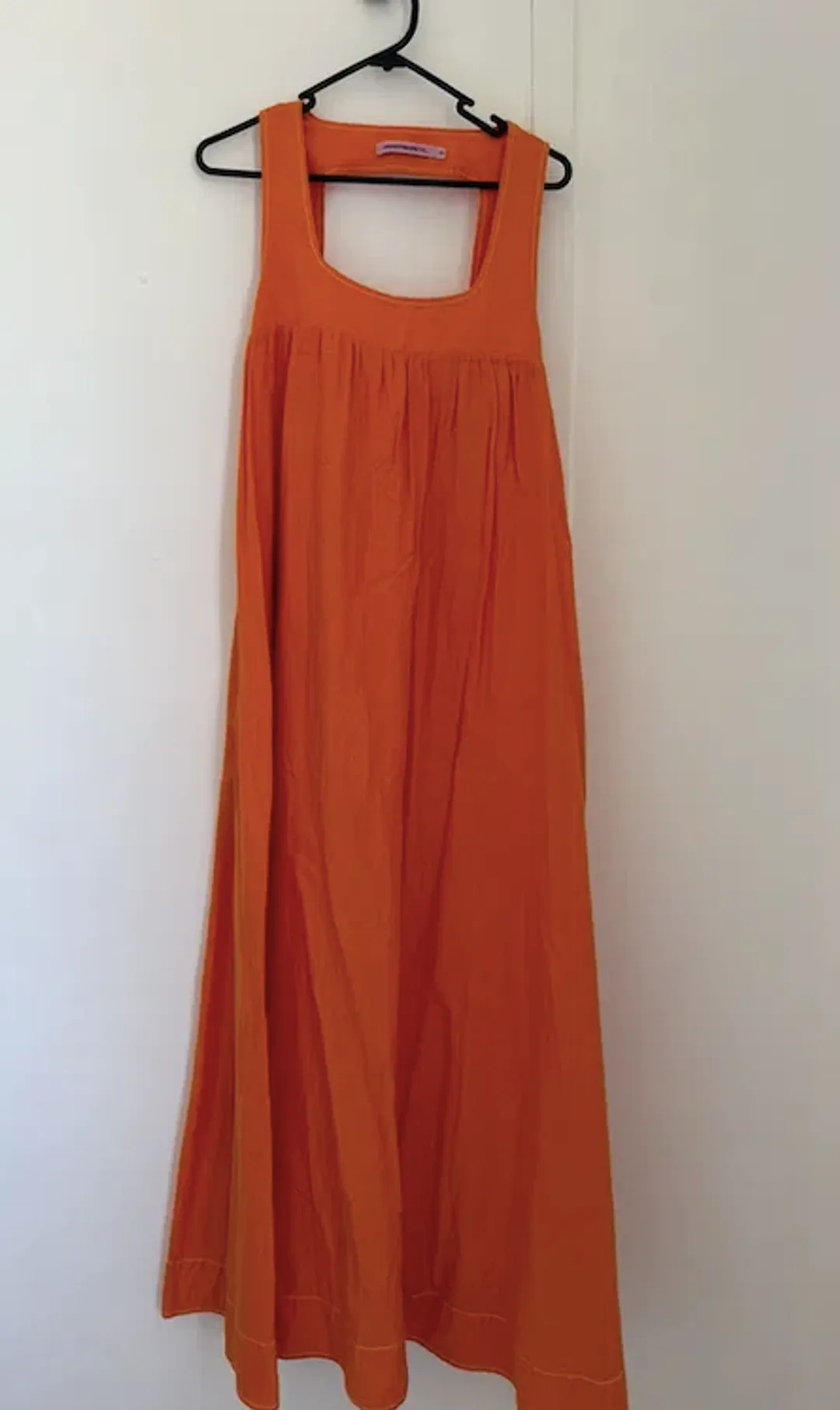 Hansen & Gretel Paloma Dress In Tangerine for rent on The Volte - main image