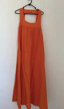 Hansen & Gretel Paloma Dress In Tangerine for rent on The Volte - image 4