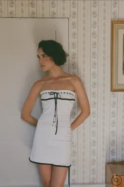 With Jean SABRIN DRESS | WHITE EMBROIDERY size S for rent on The Volte - image 2