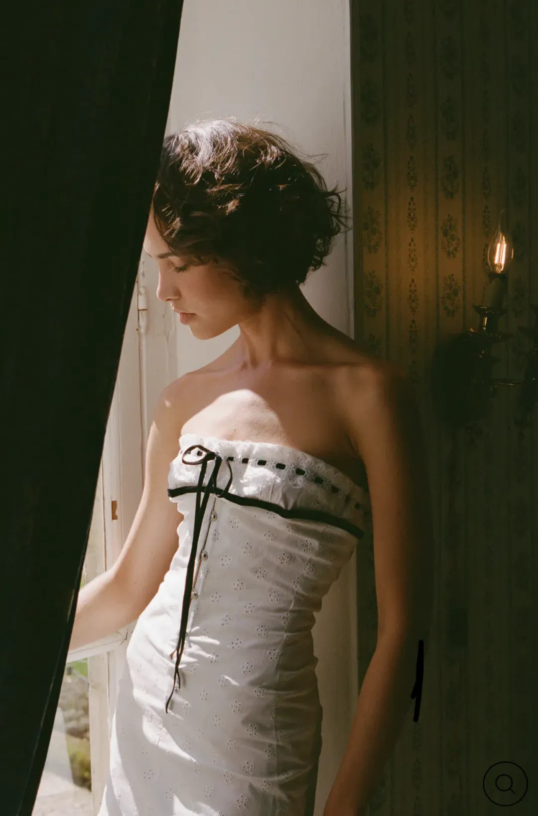 With Jean SABRIN DRESS | WHITE EMBROIDERY size S for rent on The Volte - main image