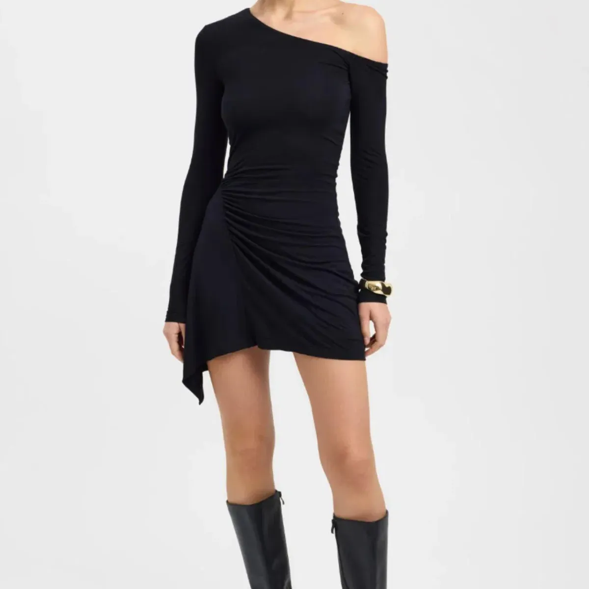 Kookai Asymmetrical Mini Dress Size 6 for rent on The Volte - main image