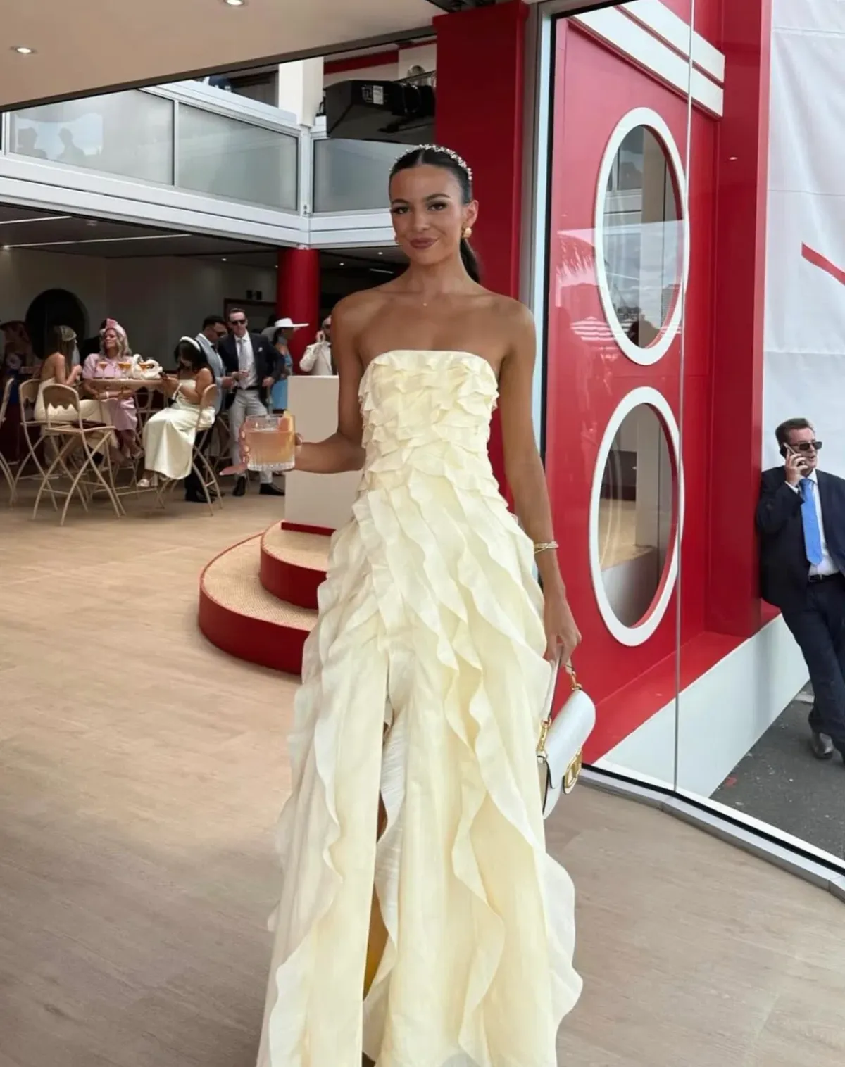 Aje Allairie Gown size 14 Butter Yellow - Image 1