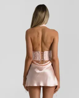 Natalie Rolt Evelyn mini paired with Bronte Top pink 8 for rent on The Volte - image 2