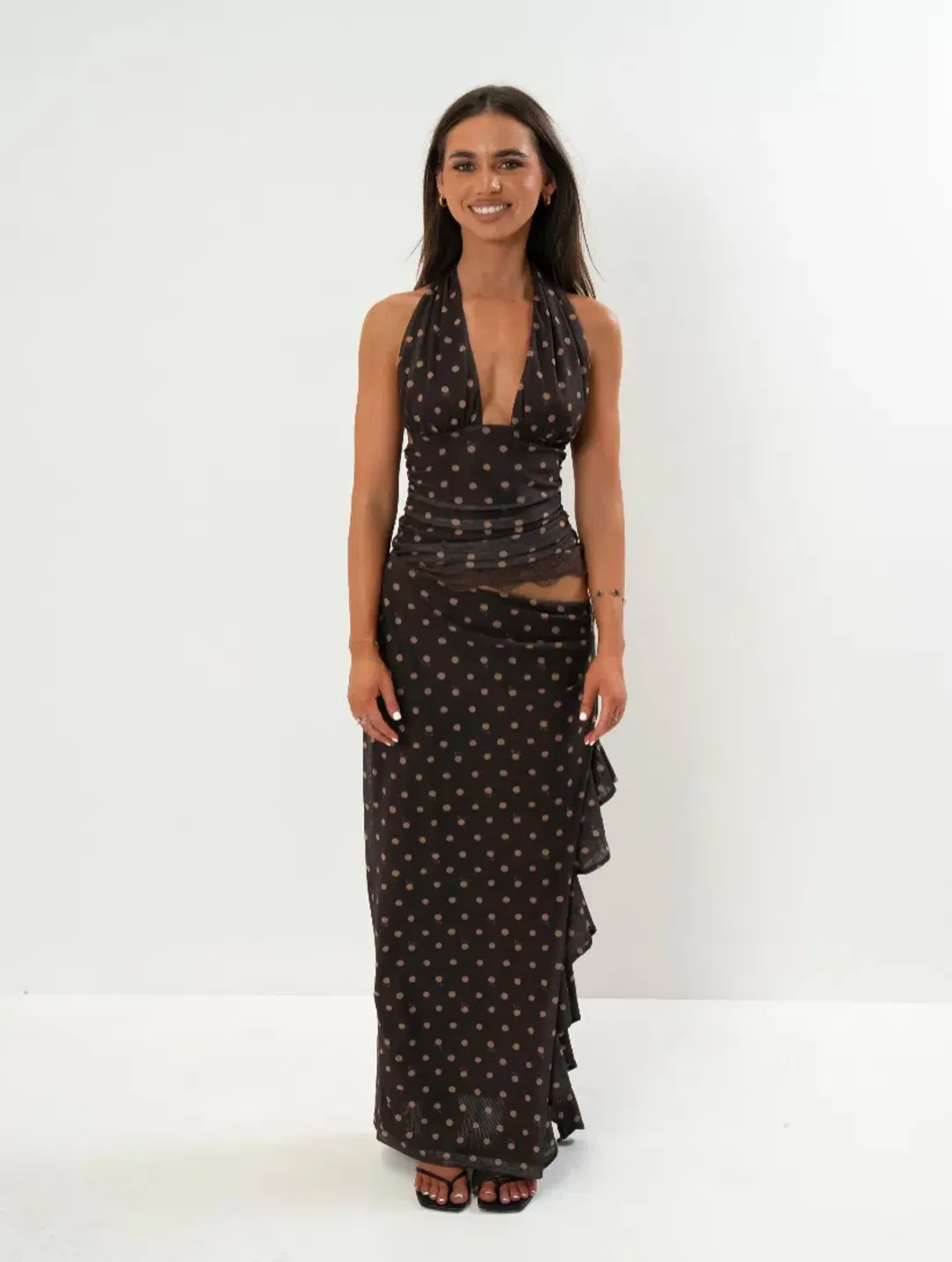 Benni Penelope Maxi Dress Polka Dot for rent on The Volte - main image