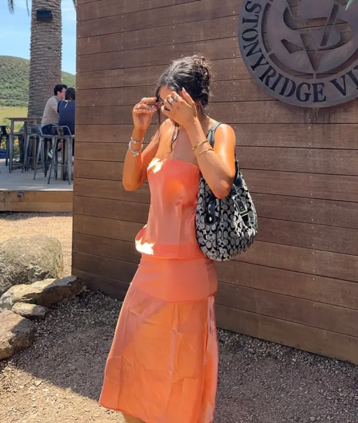 Mode Mischief Sheer Panel Dress spritz/orange 6 - Image 2