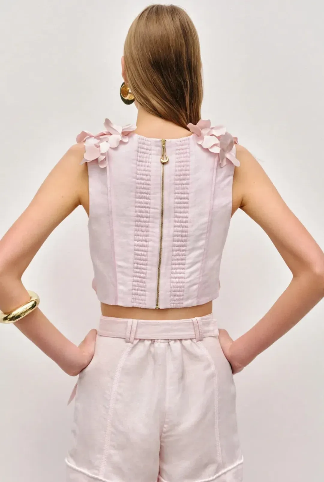 Camille Midi Skirt set s12 &Camille Flower Top s14 for rent on The Volte - main image