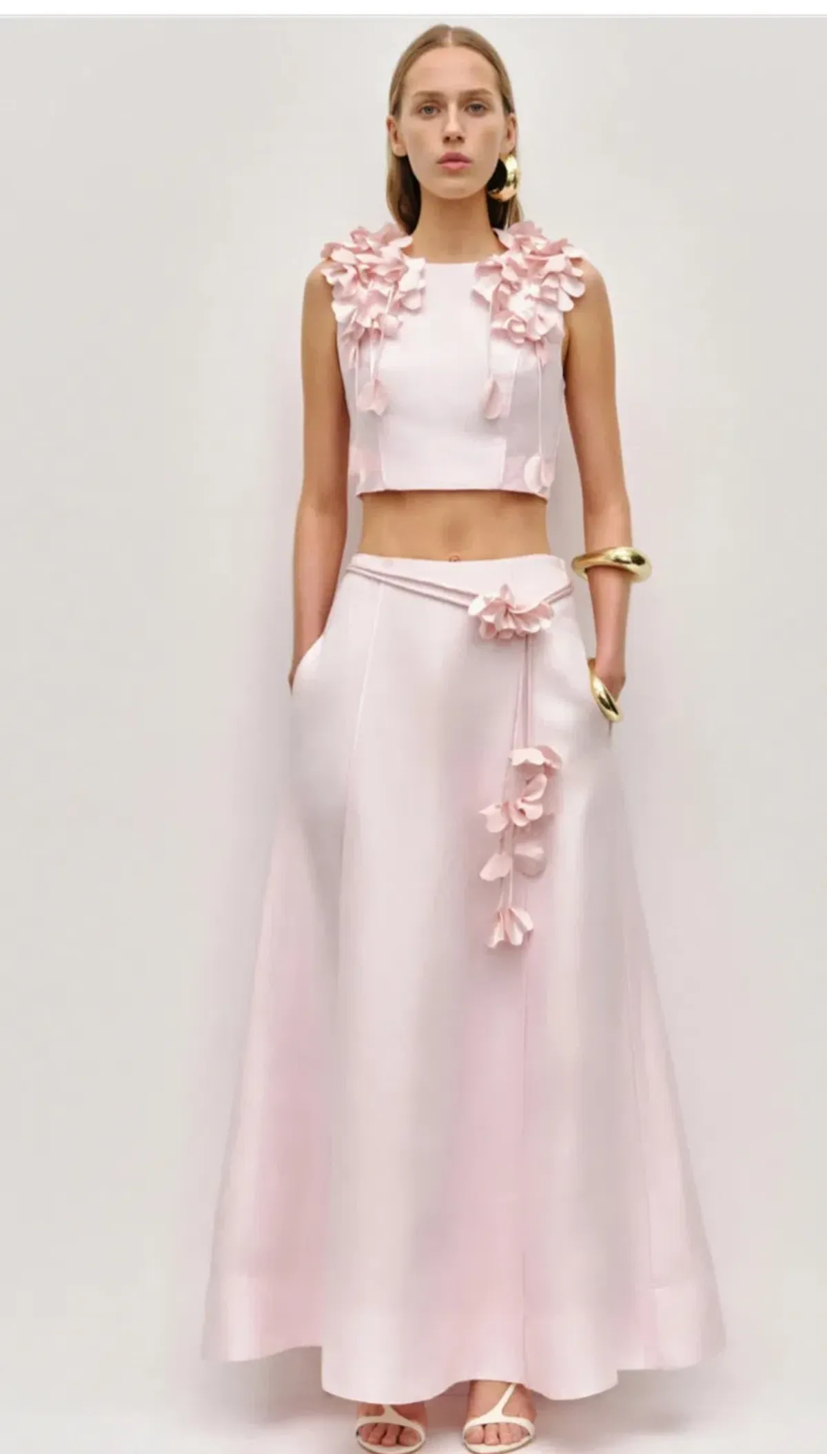 Camille Midi Skirt set s12 &Camille Flower Top s14 for rent on The Volte - main image