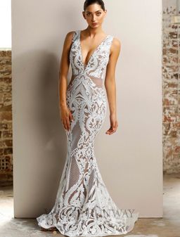 Jadore Floor length Dress size 10 for rent on The Volte - image 1