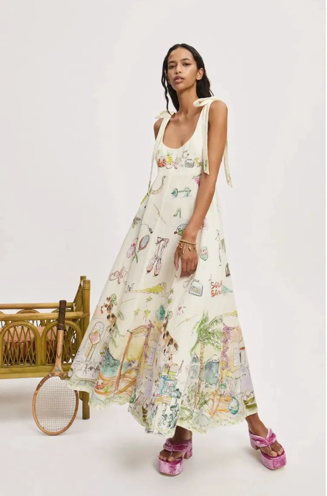 Alémais Anouk Ballet Sundress Size 16AU for rent on The Volte - main image