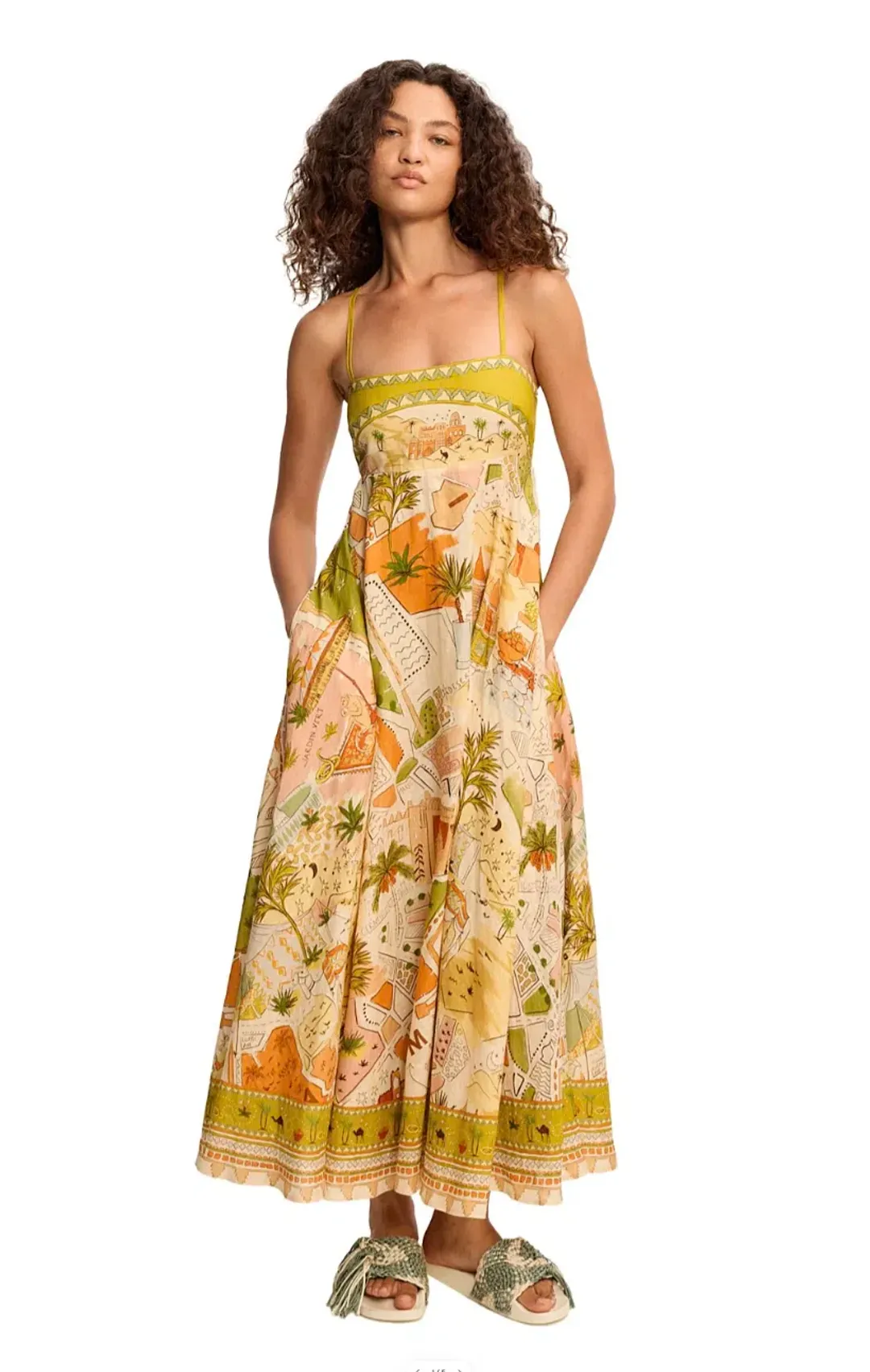 Alémais Bazaar Sundress Exclusive Size 16 for rent on The Volte - main image