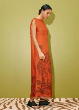 Alémais Monkey Dance Silk Midi Dress Size 16AU for rent on The Volte - image 2