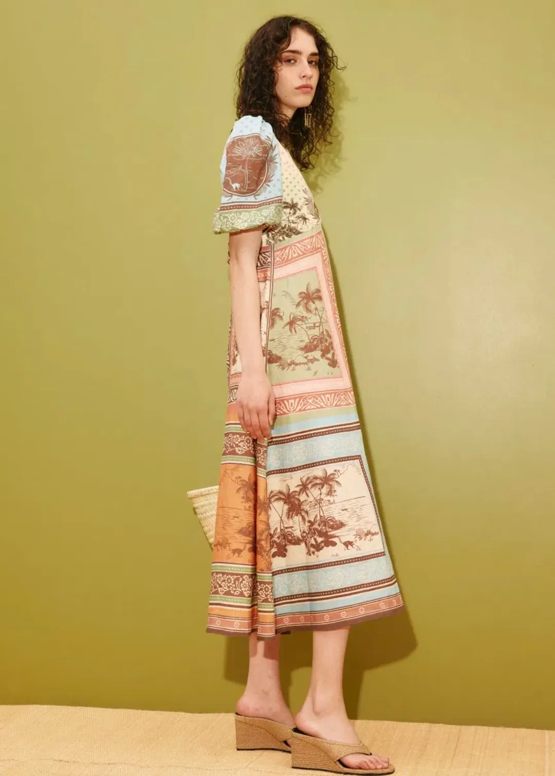 Alémais Alberta Midi Dress Size 14 for rent on The Volte - main image