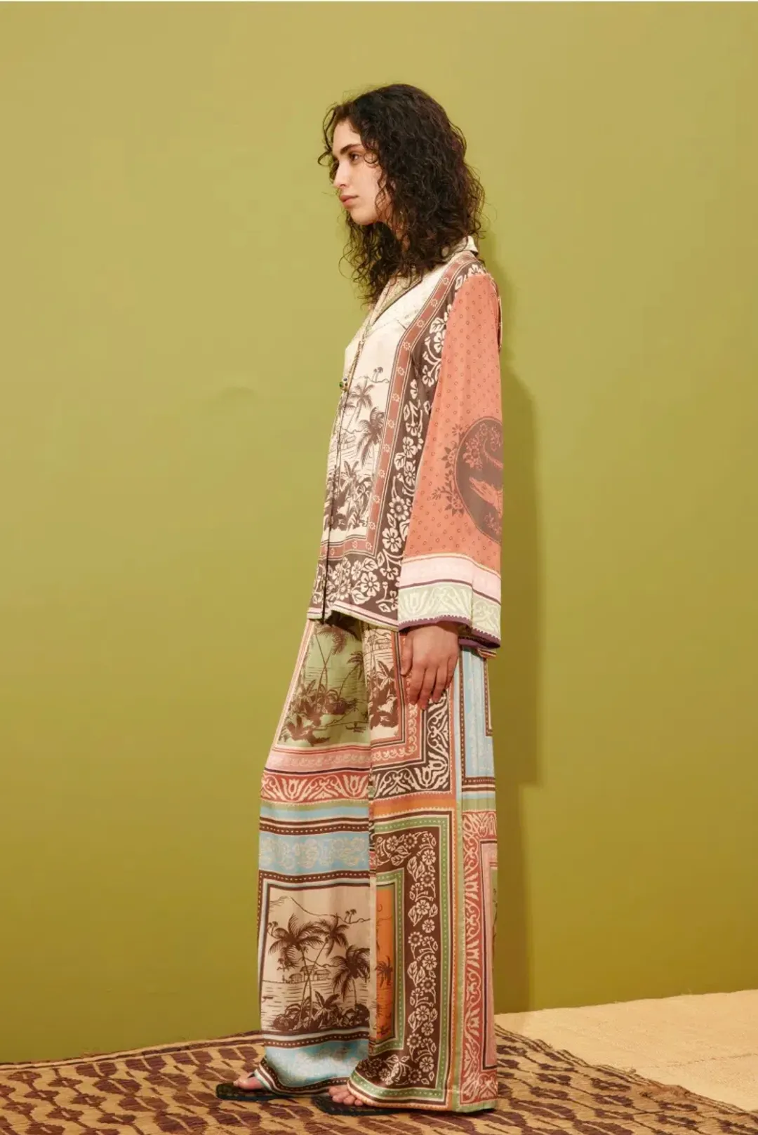 Alémais Alberta Silk Short and Pant Set Size 16AU for rent on The Volte - main image