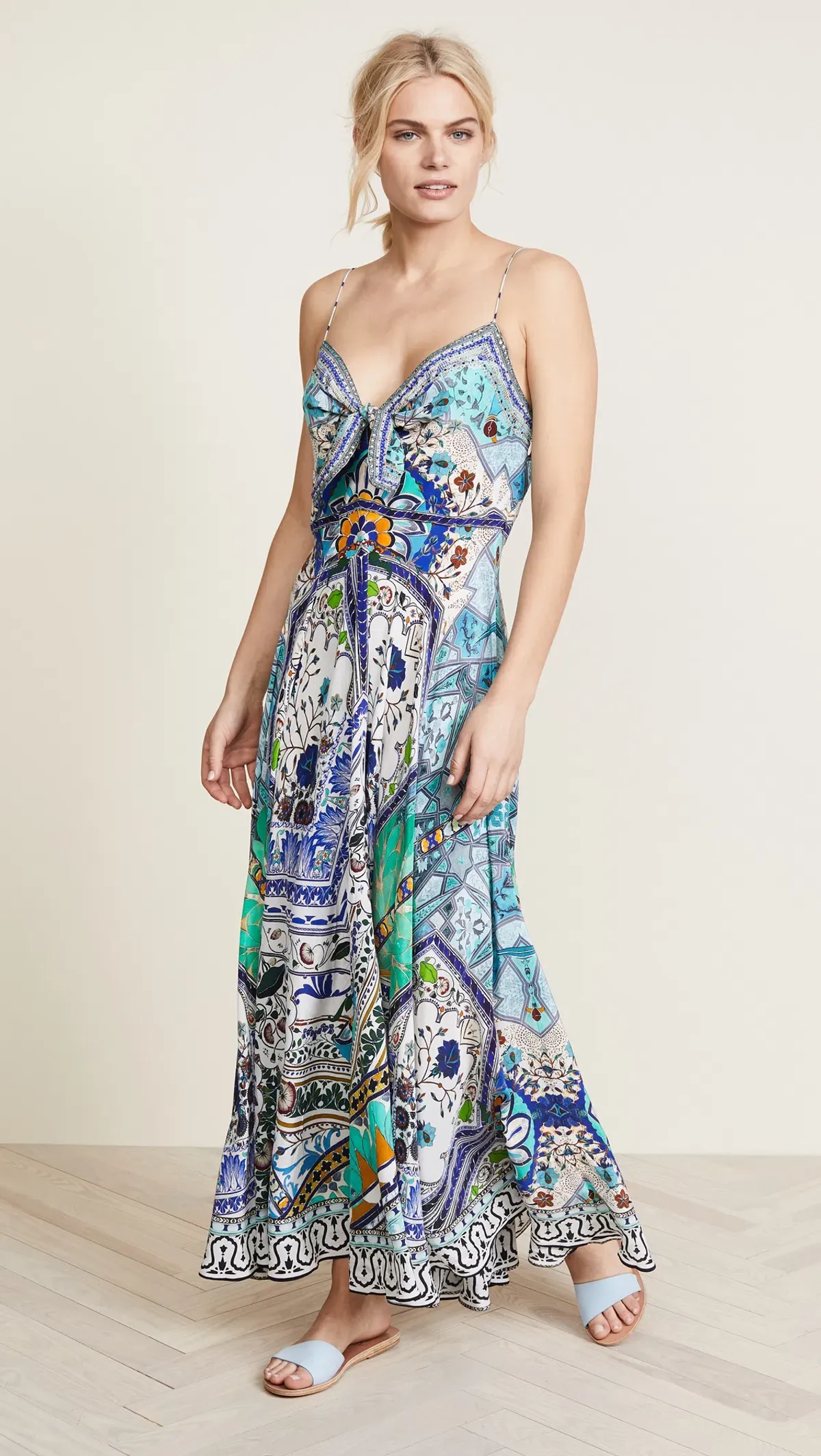 Camilla Everlasting Udaipur Long Maxi Dress Tie Front | Size XL - Image 6