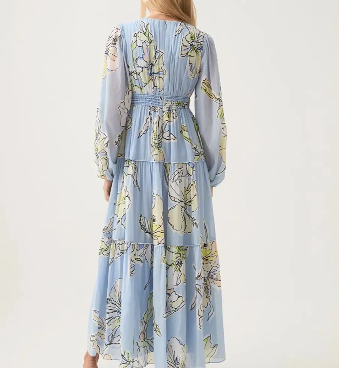 Aje Romantica Voile Maxi Dress Size 8 for rent on The Volte - main image