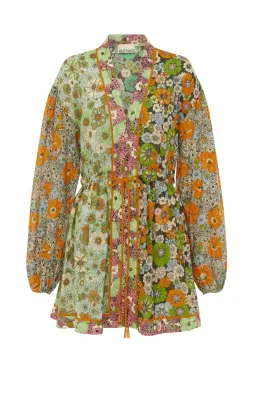 Alémais Orange Blossom Spliced Mini Dress Size 14AU for rent on The Volte - image 5